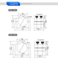 Support de fixation de moteur de broche en aluminium moulé 52mm 55mm 65mm 80mm 100mm 105mm 125mm pour routeur CNC et machine de fraisage