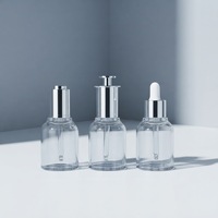 Prix Compétitif – Flacon compte-gouttes bleu en PET de 50 ml, Contenant Cosmétique en Gros pour Sérum Visage, Huile Essentielle, Essence Liquide