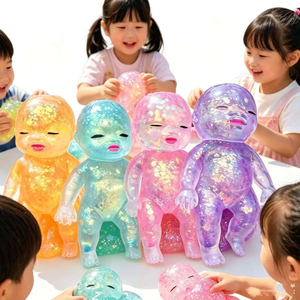 Juguete para apretar TPR brillante de 14cm, juguete sensorial suave y elástico para apretar, juguete para aliviar el estrés, juguete para niños y adultos - Product Image 1