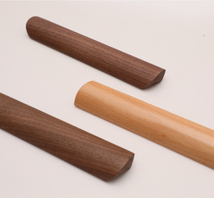 Ensemble de poignées et boutons de meubles en bois, design cylindrique minimaliste, pour tiroir, utilisation en cuisine, durable - Product Image 4