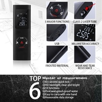 Télémètre laser portatif Mini 40m, outil de mesure de la distance, télémètre laser numérique avec rétroéclairage LCD