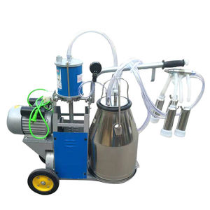 Tragbare Melkmaschine für Milchkühe und Ziegen mit Rädern und Großen Eimern für den Hausgebrauch - Product Image 1