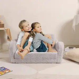 Bán buôn có thể gập lại bọt trẻ em Sofa ghế sang trọng 2 trong 1 Sofa giường cho bé trai và bé gái