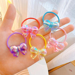 Coleteros de Pelo con Lazo de Sinfonía al por Mayor, Color Caramelo, Accesorios para el Cabello de Niña, 2 Piezas, Banda Elástica para el Cabello, Lazo Dulce para el Cabello de Niña - Product Image 4