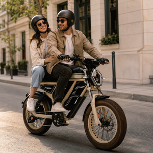 Mobilco <b>Electric</b> City <b>Bike</b> 14 48V 750W Brushless <b>Motor</b> Lithium Battery Dual Suspension Display Steel Frame 3 Speed Drum Brake - Product Image 6