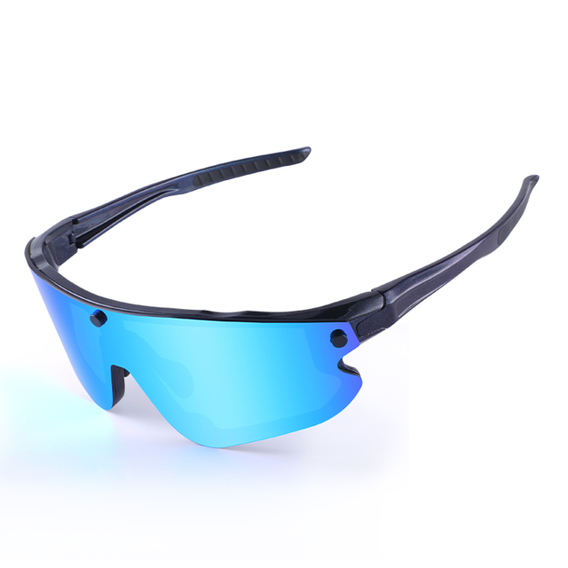 Outdoor TR 90 UV400 Interchangeable Magnetic Polarized Cycling Bicycle Glasses Windproof Polarized Sport Sunglasses