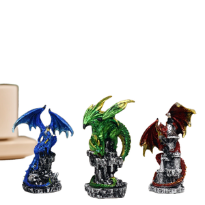 Escultura de Dragón Mítico Creativa Personalizada para Festivales, Adornos Pintados a Mano, Estatua de Resina Hecha a Mano, Castillo para Decoración del Hogar, Regalos - Product Image 1