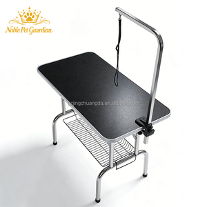 Mesa Plegable Portátil de Acero Inoxidable <span class=keywords><strong>para</strong></span> Peluquerí<span class=keywords><strong>a</strong></span> Canina con Cesta de Almacenamiento <span class=keywords><strong>para</strong></span> <span class=keywords><strong>Perros</strong></span>, Salón, Estética, Escritorio, Uso Doméstico y <span class=keywords><strong>Baño</strong></span> - Product Image 5