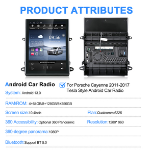 Navihua for Porsche Cayenne 2011-2017 Car Upgrade 10.4 inch Screen Android Car Radio GPS DSP DVD <b>Player</b> Multimedia Carplay Unit - Product Image 6