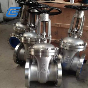 API600 CL300 Wcb Gate 316SS Cast Iron Metal Seat Gate Fully Open ASME B16.5 <b>Worm</b> Gear Operated Gate 10"CL150 DIN3352-F5 Dn250 - Product Image 5