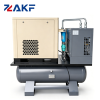 Compresor de Aire de Tornillo Rotativo Industrial ZAKF PM VSD, 3.7KW 5HP 10Bar, Todo en Uno, con Secador Integrado, Silencioso, Monofásico 230V