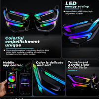 Anneau décoratif de phare LED RGB contrôlé par application, accessoires d'éclairage pour scooter, pour Yamaha Nmax 155 V2 2020, modification de moto