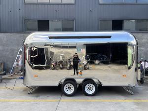 Remorque de camion-restaurant commerciale ACB en acier inoxydable et aluminium avec friteuse intégrée, cuisinière et chauffage intégré, isolée - Product Image 6