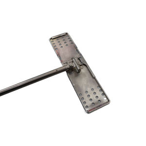 Mopa de Microfibra Profesional Reutilizable para Cuarto Limpio ESD, Antipolvo, Antiestática, con Autoexprimidor, Mango de Acero Inoxidable, para Limpieza de Pisos - Product Image 3