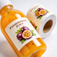 Étiquettes personnalisées imperméables pour bouteilles de boissons, emballages de jus, autocollants adhésifs, service d'impression d'étiquettes