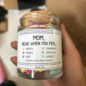 Productos de Venta caliente caja de regalo del Islam tarros de Hadith versos del Corán musulmán en un tarro Léeme cuando para emociones y sentimientos verso - Product Image 1