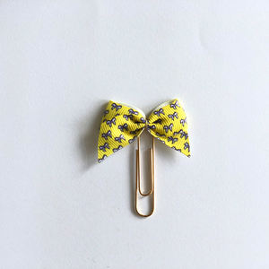 Planificador Bow Page Clips Bookmark Scrapbook Bow Clips Traveler's Notebook Journal para kits <span class=keywords><strong>de</strong></span> planificador - Product Image 2