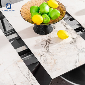 Mesa de Comedor Extensible Plegable de Cerámica para 12 Personas, Muebles Personalizados que Ahorran Espacio, Juego de Mesa y Sillas Plegables - Product Image 4