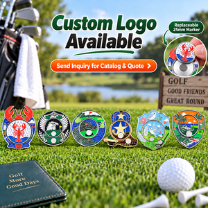 Marcador Magnético para Pelotas de Golf, Disponible en Stock, Diseño Removible de 25 mm, para Clubes de Golf y Compradores de Regalos Promocionales - Product Image 5