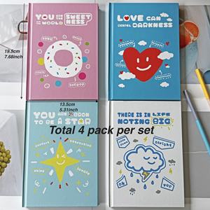 <span class=keywords><strong>4</strong></span> Pack grazioso Design con copertina rigida semplice taccuino motivazionale in bianco 120 pagine Per confezione, Pape da 80gsm, regali stazionari di ispirazione - Product Image 5