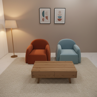 Canapé individuel moderne, fauteuil d'appoint confortable en velours, pivotant, hauteur réglable, chaise longue, salon, chambre à coucher, meubles en bois