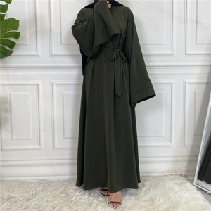 6394# Closed Abaya Muslim Dress Islamic Loose Simple Daily Modest Dresses Pray Clothing - Product Image 6