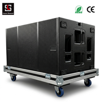 Çift 18 İnç Aktif Pasif Subwoofer 4800W Profesyonel Dış Mekan Ses Sistemi Hoparlörü Sahne Konser Etkinlik Kiralama için