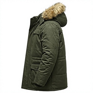 Parka Larga de Invierno para Hombre, Talla Grande, con Capucha y Cuello de Piel de Zorro - Product Image 1