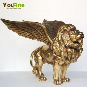Outdoor Garden Decoration <strong>Life</strong> <strong>Size</strong> Brass <strong>lion</strong> <strong>Statue</strong> for <strong>Sale</strong> - Product Image 1