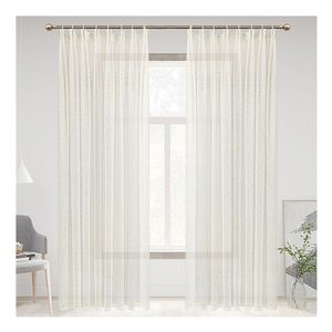 China home decor wholesale sheer curtain fabric stock sheer curtain fabrics 100% polyester the living room ready made - Product Image 2