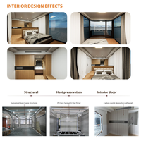 Maison capsule modulaire de luxe portable, maison préfabriquée intégrée, hôtel mobile extérieur, maison mobile intelligente moderne, capsule spatiale