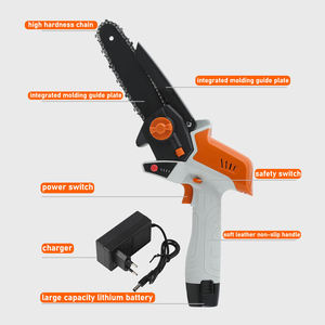 NEOBRISKEN Motosierra Inalámbrica Ligera sin Escobillas, Iones de Litio, 24000 rpm, Bloqueo de Seguridad para Uso en Jardín, Patio y Hogar - Product Image 4