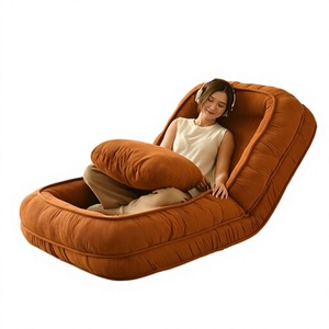 Sofá Cama Plegable Amarillo, Cómodo y Compacto para el Hogar o Hotel, para Dormitorio o Sala de Estar - Product Image 1