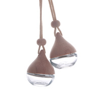 Diffuseur de bouteille de désodorisant de voiture, diffuseur de parfum de voiture, bouteille vide avec bouchon en bois