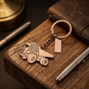 <span class=keywords><strong>Porte</strong></span>-clés promotionnel personnalisé en forme de pelle mécanique de dessin animé, style mode, pour véhicule de chantier - Product Image 6