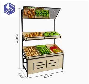 Cửa hàng trái cây khung lưu trữ giá hiện Đại siêu thị trái cây và rau quả hiển thị giá - Product Image 6
