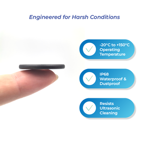 FineJoin Fujitsu شريحة مقاومة ارتفاع الحرارة PPS RFID تركيب مضمن صناعية علامة ISO15693 13.56MHz مقاوم للماء متين IP68 - Product Image 4