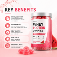 Gommes protéinées Clear Pea Rice Whey Protein Gummy Naturelles jusqu'à 10g de protéines, 2 gommes par jour, OEM ODM Marque Privée, Substitut de repas pour adultes