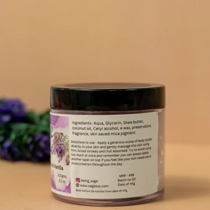 Crème corporelle exclusive à la lavande française et à la vanille de Sage, crème hydratante riche pour une peau douce et lisse, soin corporel quotidien - Product Image 4