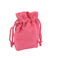 Sac à cordon en velours suédé durable et écologique avec impression de logo personnalisé pour le rangement de vêtements, chaussures, bijoux, cosmétiques, cadeaux et perruques