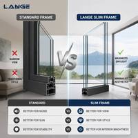 Ventanas Minimalistas de Aluminio con Doble Acristalamiento, Abatibles y Oscilobatientes, que se Abren hacia el Interior, para Casa o Villa