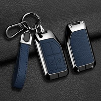 Pour Volvo FH FH16 FM FMX, étui de protection pour clé intelligente de voiture en cuir et métal, coque de protection, accessoires