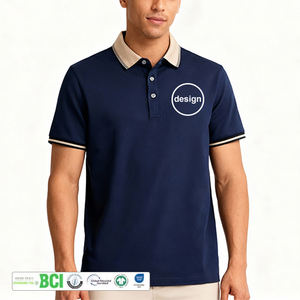 Chemises Polo de Luxe pour Hommes, Vêtements de Travail d'Été Personnalisés, Chemises à Manches Courtes à Col Revers, Logo Brodé, T-Shirt Polo en Coton de Marque pour Hommes - Product Image 2