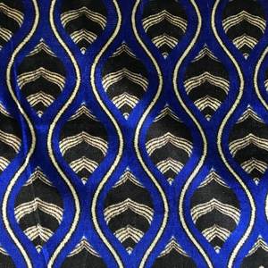 Tissu d'ameublement respirant en velours tricoté de la série Mica Designer, tissu imprimé à motifs personnalisés multicolores pour canapé moderne - Product Image 4