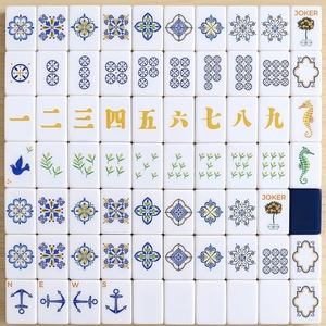 <span class=keywords><strong>Juego</strong></span> de Mahjong Azul Lago, el Más Vendido, Plegable y Portátil para Juegos Recreativos al Aire Libre - Product Image 4