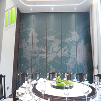 Cloison acoustique coulissante et pliante pour restaurant, espace de restauration flexible