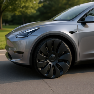 ฝาครอบล้อรถเทสลา รุ่น Y ขนาด 19 นิ้ว โครเมียม ABS ติดตั้งด้วยกาวในตัว รุ่น D0100HRSVW6 - Product Image 2