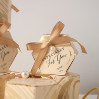 CSMD fabricants chinois en gros fournisseur de Yiwu prix bon marché emballage alimentaire hexagone champagne boîte de chocolat pour faveurs de mariage
