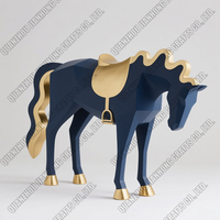 Produits personnalisés Statue de cheval en résine Décoration animale Accueil Hôtel à vendre
