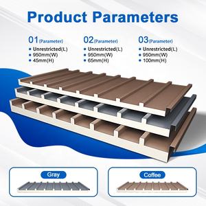 SUNTO Panneaux sandwich durables en métal PU Carrelage isolé en <span class=keywords><strong>aluminium</strong></span> Maison préfabriquée Villa Mur extérieur pour entrepôt Fournisseur majeur - Product Image 3